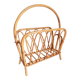 Vintage rattan magazine holder