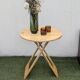 Folding table design "Suzy" Adrian Reed blonde wood vintage 80s