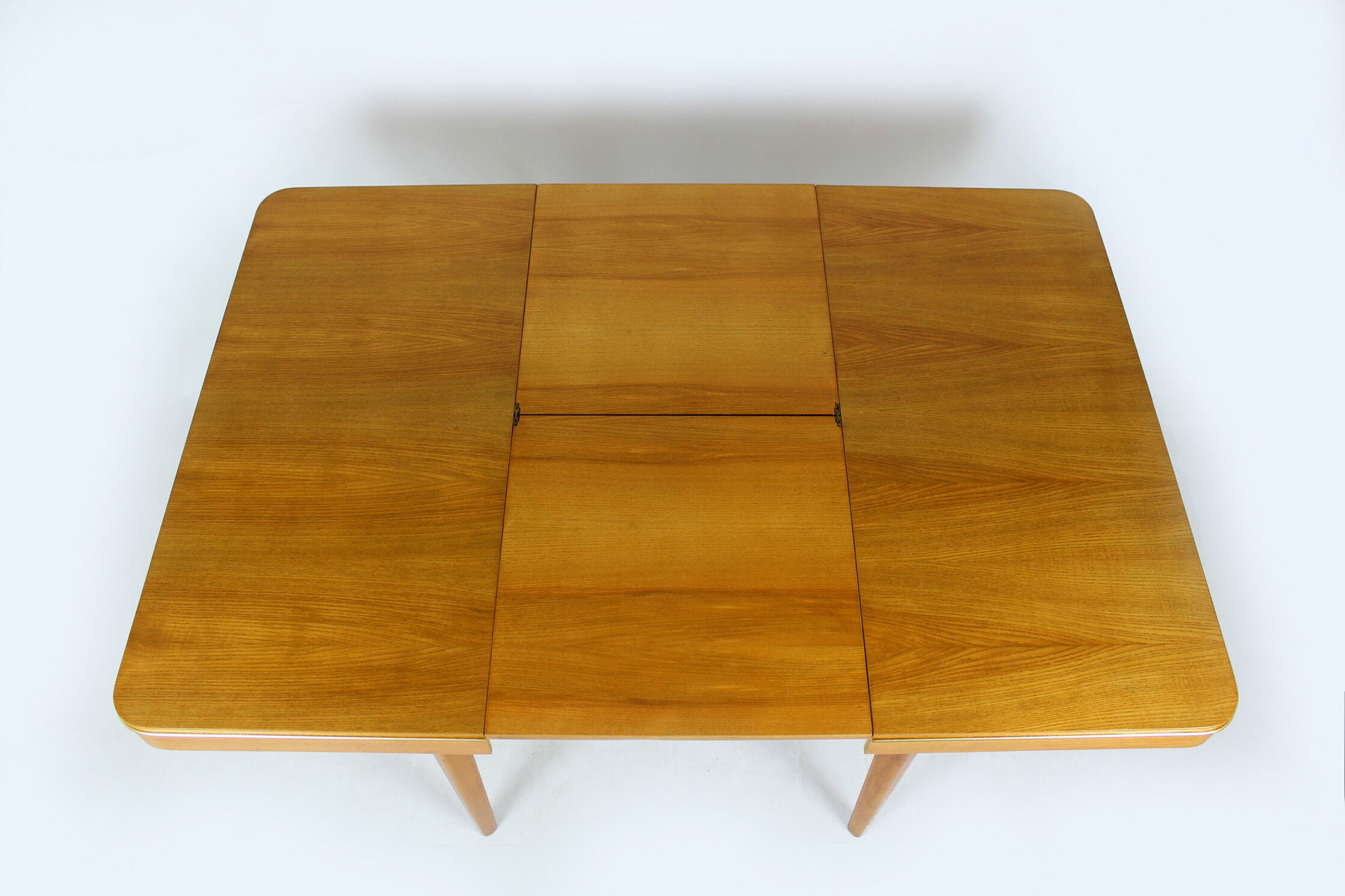 Square oak veneered folding table from Jitona, 1960