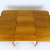 Square oak veneered folding table from Jitona, 1960