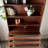 Bookcase, teak chest of drawers, 1960