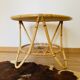 Rattan tripod coffee table