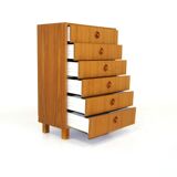 Tallboy teak chest of drawers, sweden, 1960