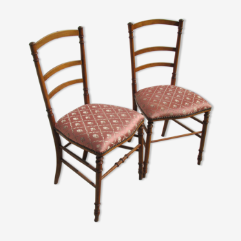 Paire de chaises de chambre anciennes