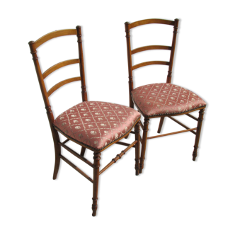 Paire de chaises de chambre anciennes
