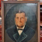 Old oil portrait