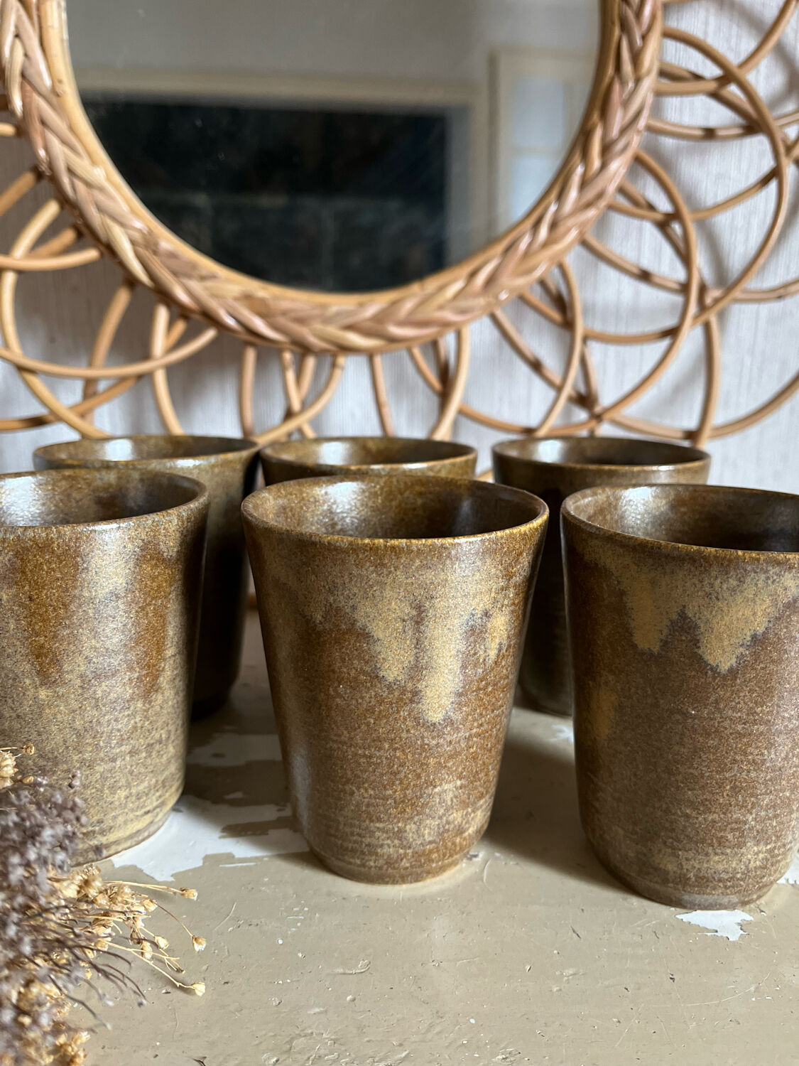 Digoin stoneware glasses