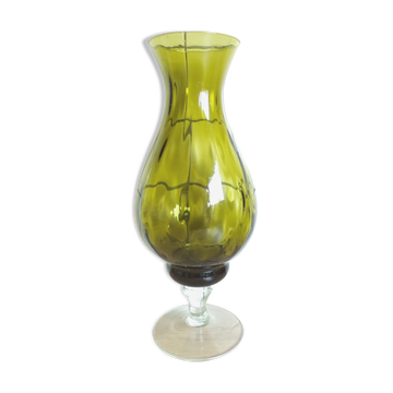 Vase en verre D'Empoli Vert