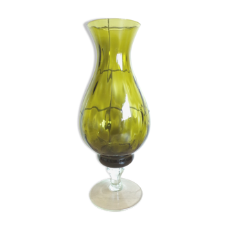 Vase en verre D'Empoli Vert