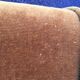 Gold velvet pouf with fringes