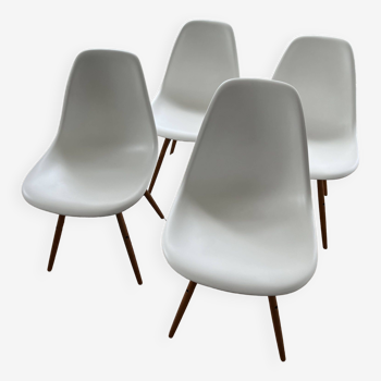 Set of 4 Eames DSW chairs