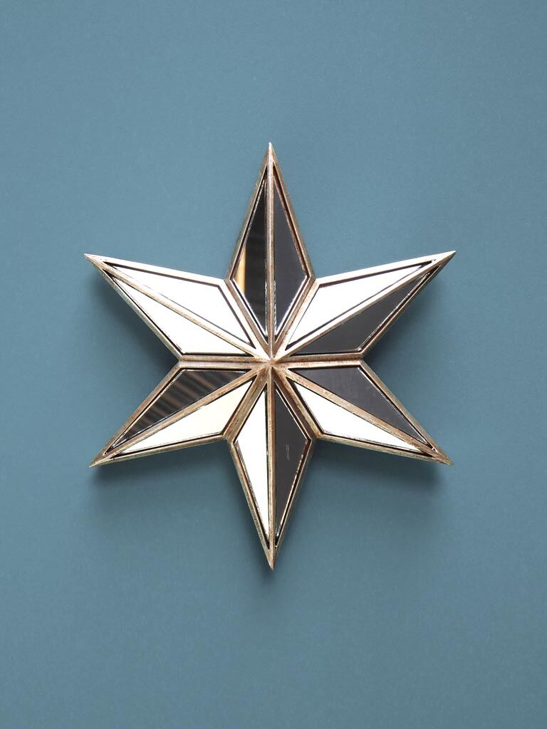 28 cm silver star mirror