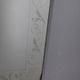 Vintage 1940s Italian design wall mirror with decorated glass