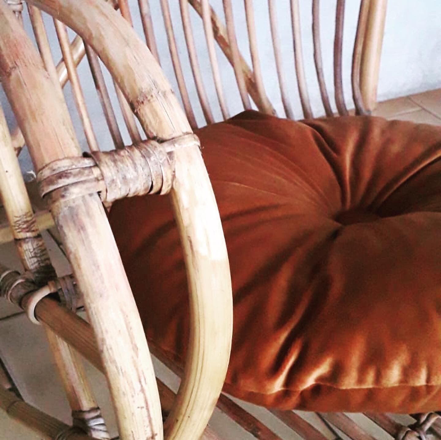 Rattan armchair