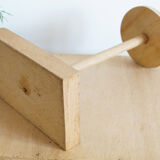 Porte-chapeau en bois vintage