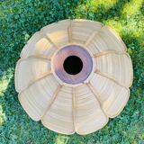 Flower-shaped rattan suspension