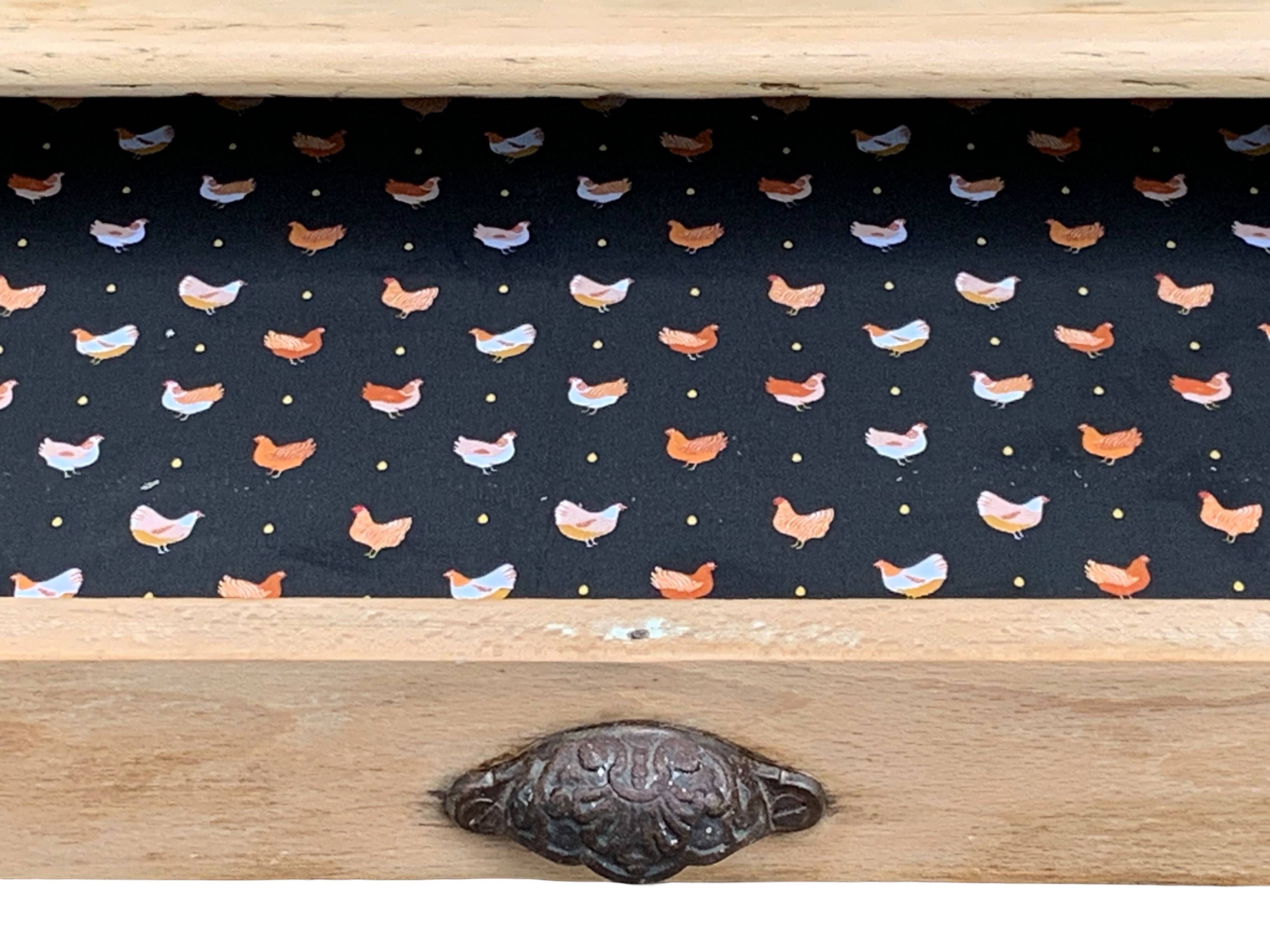 Raw wood farm table 1920