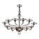 Contemporary Smoked Glass Chandelier