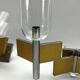Mid-Century Modern set of eight brass and chrome sconces by Sciolari. Italy 1970s