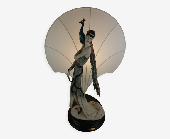 Lampe Armanie Giuseppe "Florence, La femme et le Paon"