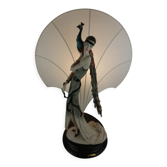 Lampe Armanie Giuseppe "Florence, La femme et le Paon"