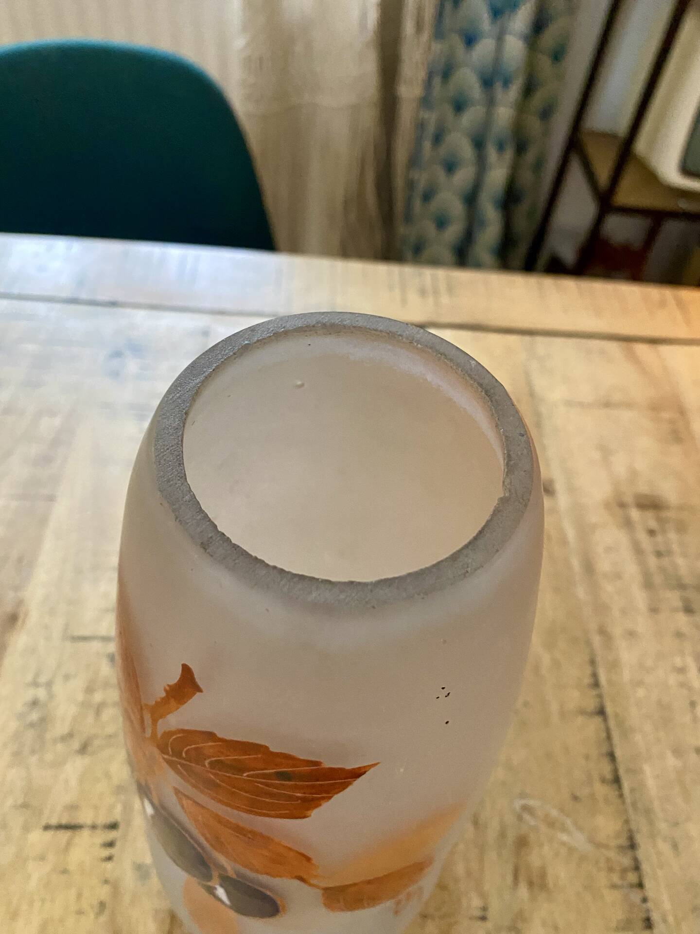 Vase signed "Ely" – Art Deco / Art Nouveau style – 30 cm