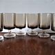 LUMINARC smoked glass liquor glasses
