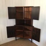 Scandinavian corner unit in rosewood