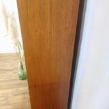 Scandinavian teak and metal bookcase