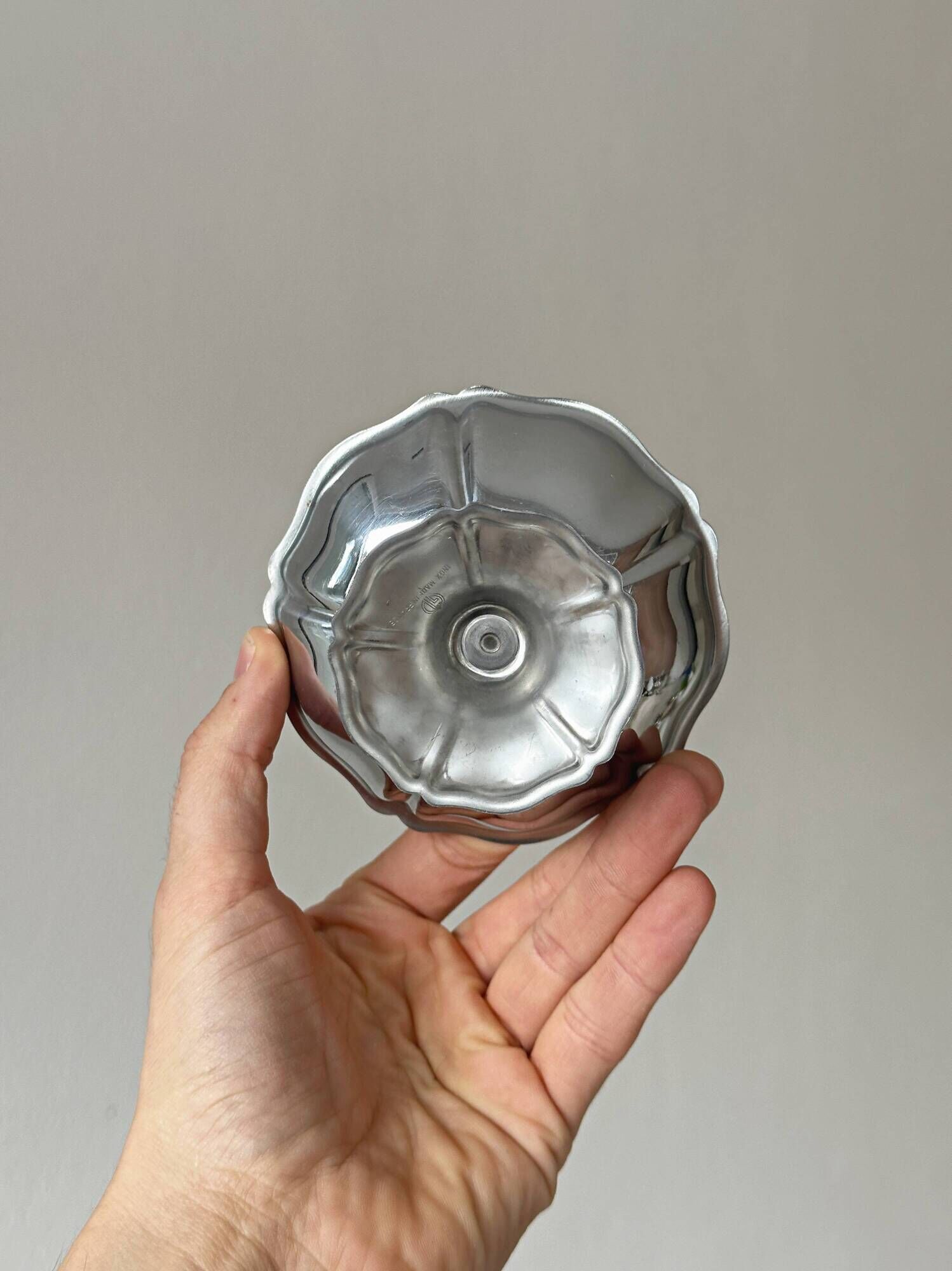Set of 5 vintage silver-plated ice cream cups