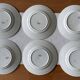 6 antique flat plates in Saint-Amand earthenware (Nord)