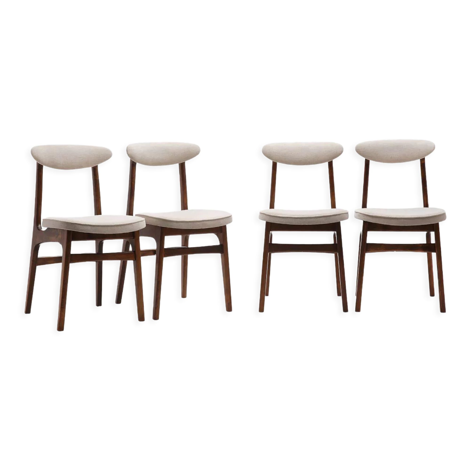 Set of 4 type 200-190 chairs from the 60