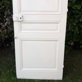 Communication door H218.5xL80cm, old panelled and moulded.