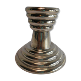 Bougeoir metal argenté