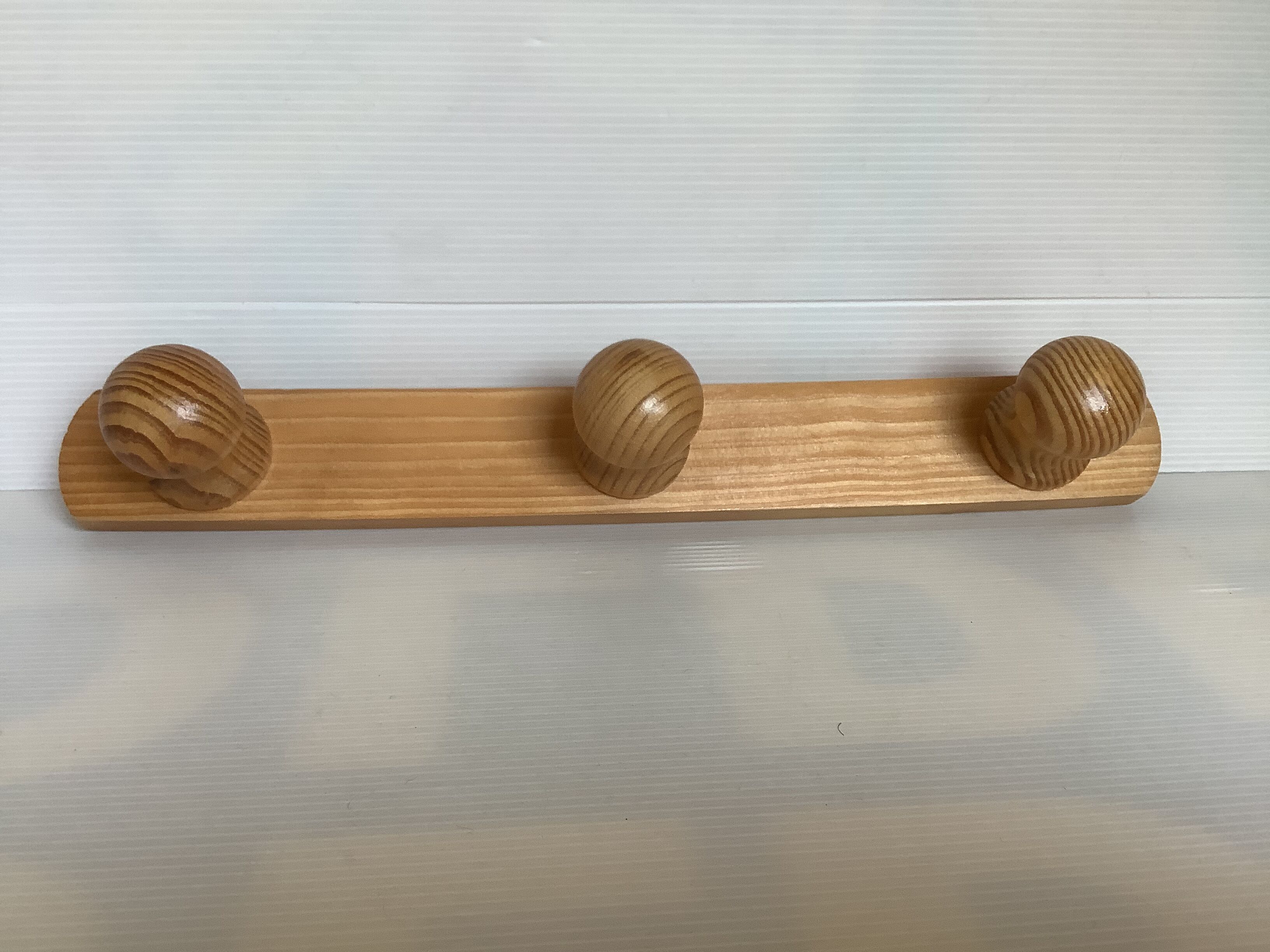 Scandinavian pine coat rack