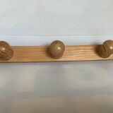 Scandinavian pine wood coat rack