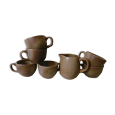 Berry cups and sandstone milk pot