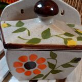 Ceramic wall pot flowers 1970