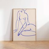 Impression d'art giclée figure féminine, 50x70cm