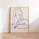 Female figure giclee art print, 50x70cm