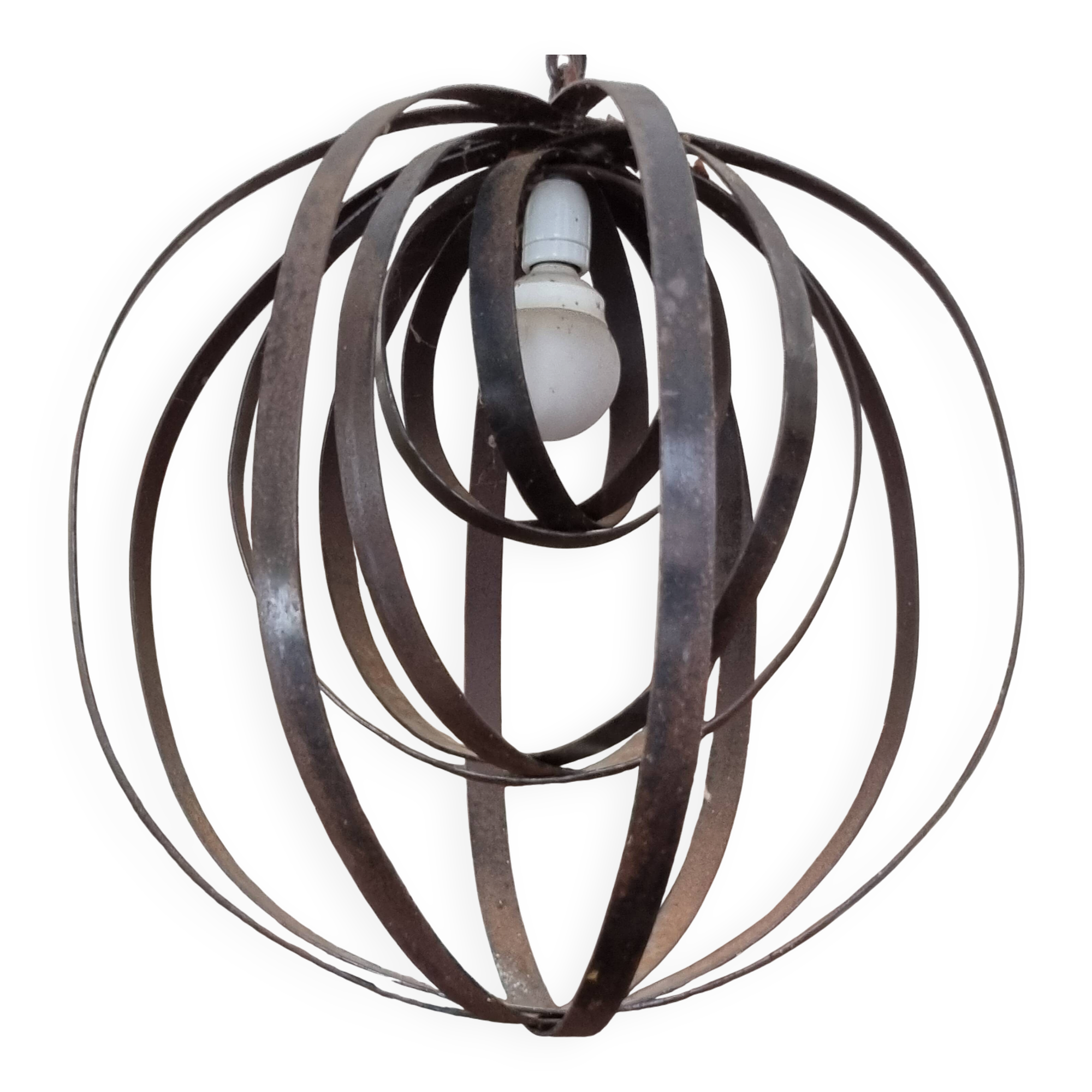 Wrought iron light fixture