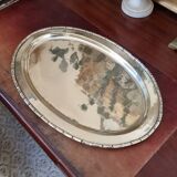 Vintage gold metal tray