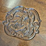 Antique tripot carved folding table / Netherlands / oak / 19th century circa 1880