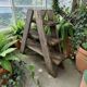 Multi-level vintage wooden support / freestanding shelf / plant table