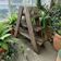 Support à plusieurs niveaux en bois vintage / étagère sur pied / table à plantes