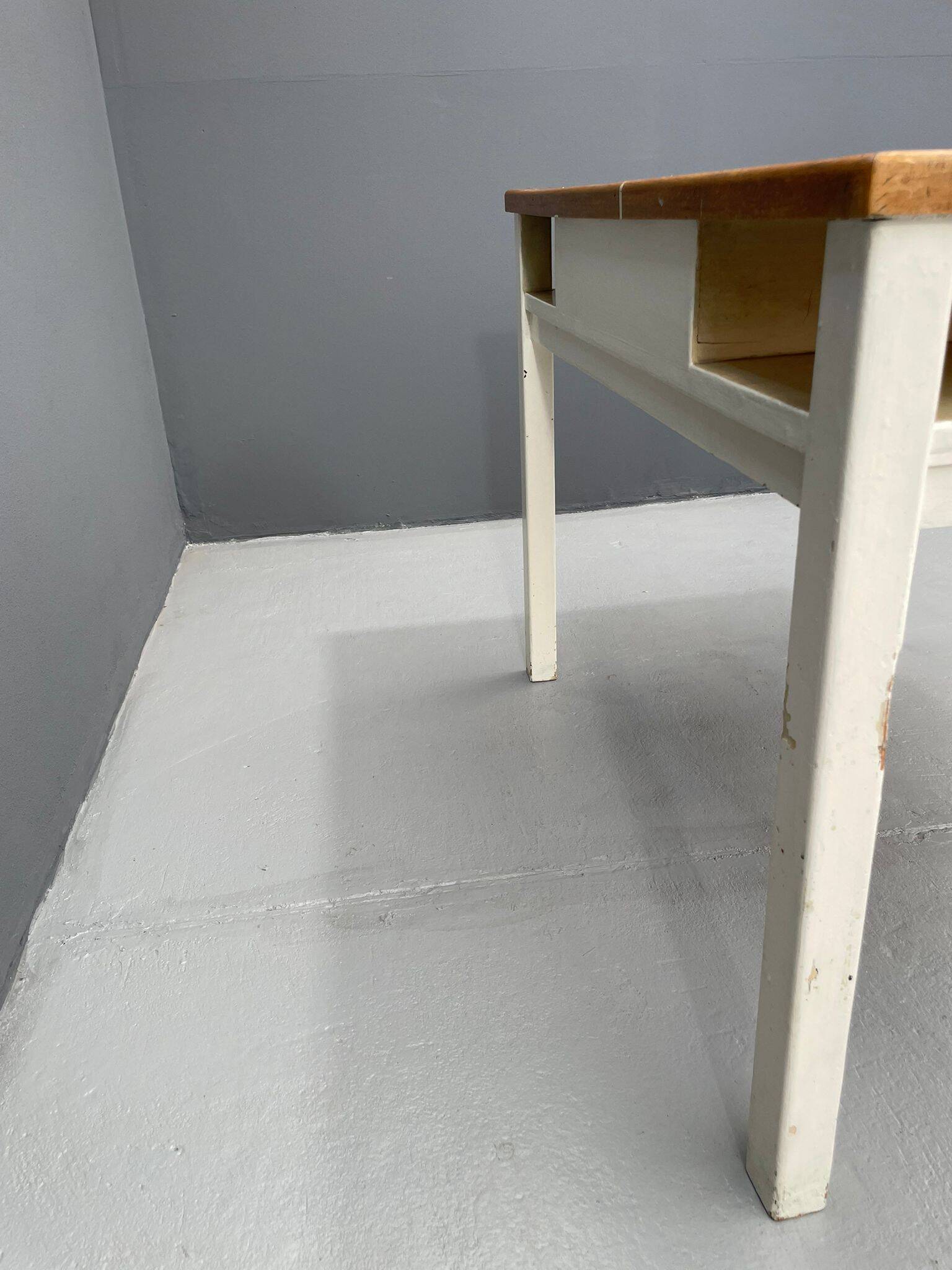 Vintage Writing Desk with Drawer, Czechoslovakia, ca. 1950s–60s