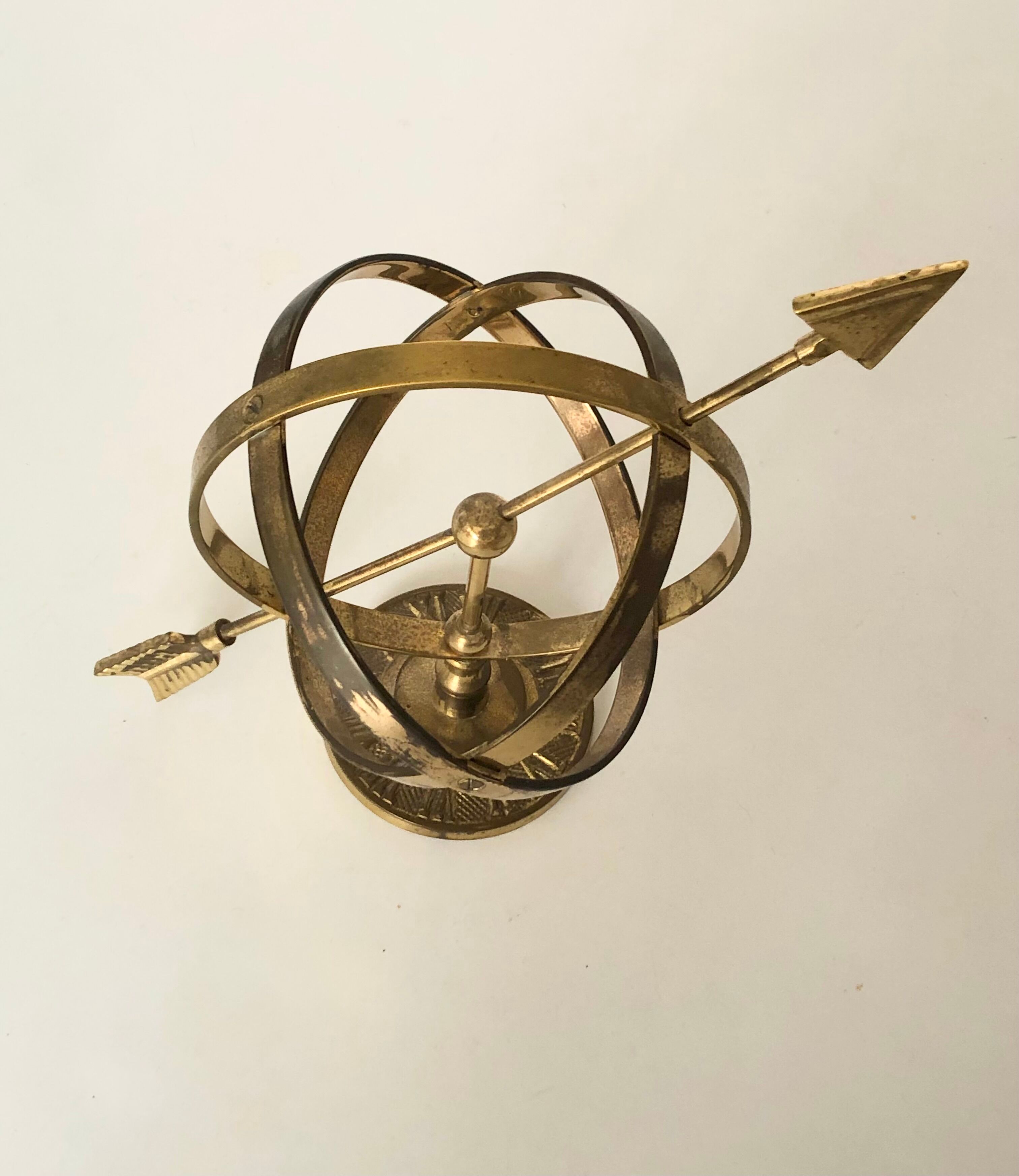 Sphere armillaire brass 1970