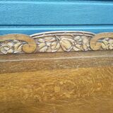 Solid oak headboard, 1920s-30s