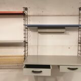 Triple shelf with Tomado desk (metal)