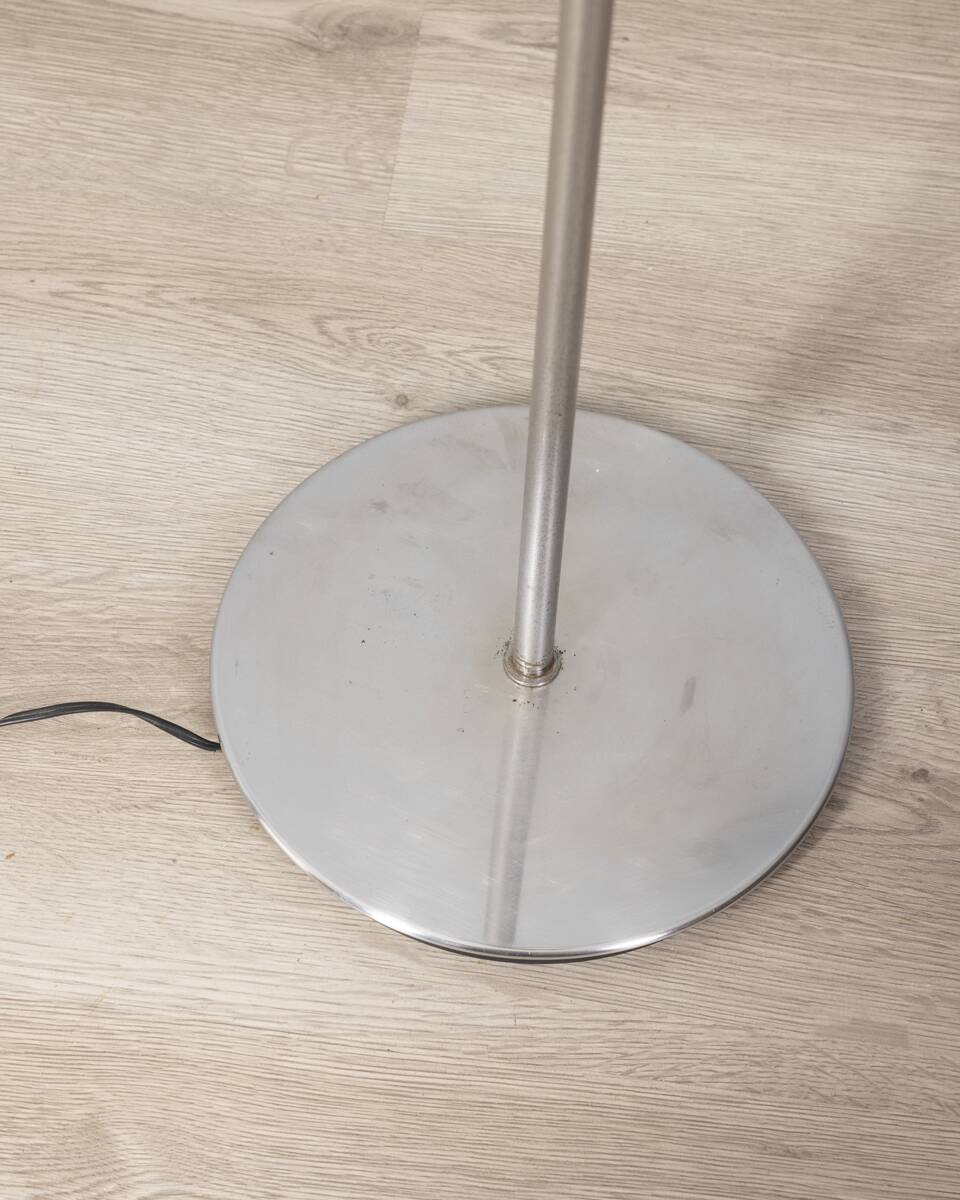Lampadaire vintage années 70 en métal chromé design Goffredo Reggiani
